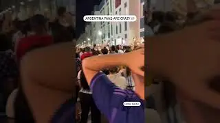 Argentina fans are crazy at Doha Qatar #argentina #fans #fifa #qatar #doha #viral #trending #shorts