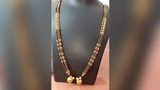 तीन पदरी लांब गंठण कसे बनवायचे| how to make long Mangalsutra step by step| Mangalsutra kaise banaye