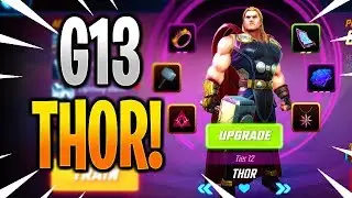 *NEW* 7 RED STAR THOR G13 RANK UP & GAMEPLAY! - MARVEL Strike Force - MSF