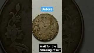 Is this the best method to clean a dirty coin? #viral #coin #cleaning #shortsfeed #shorts #youtuber