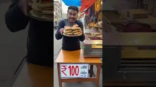 1 Minute 100 burger 😱 | Food Factory Style #shorts #trending #food #streetfood