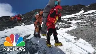 Watch: Sherpa carries Everest climber in &lsquo;death zone&rsquo; rescue