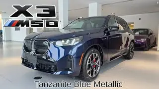 NEW ARRIVAL! 2026 BMW X3 M50 Tanzanite Blue Metallic on Espresso Brown Venganza #bmw #x3 #g45 