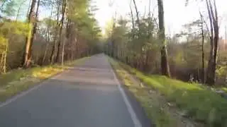 Bruce Freeman Sunset May 2014 Rail Trail virtual cycling