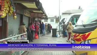 Mercado municipal y terminal de buses rural comienzan a reactivarse