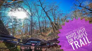 HARD ENDURO ROUTE SPLIT ON PURPLE TRAIL. TWIN HILLS CYCLE RANCH.