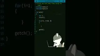 Print text many times using for loop in c language | #c #cse #btech  #forloop #programming