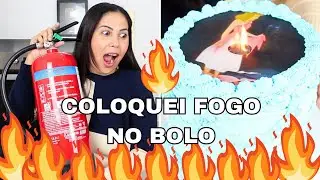 BOLO BURN AWAY | COLOQUEI FOGO NO BOLO 😱 | CAKEPEDIA