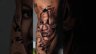 Tips on tattooing darker skin tones w/ artist @estepink #tattooartist #tatts #ink