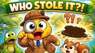 🦆🕵️ The Duck Who Was a Detective | Funny Kids Mystery Story In English |kids learning |bedtime story