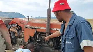 The engine block got cracked far away from workshop. masseyferguson 188 Diesel Engine Tractor