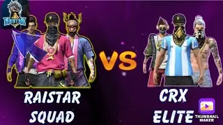 Raistar Squad Vs CRX Elite || Raistar God Level Movement 🔥🔥Must Watch😯Friendly Challenge ||