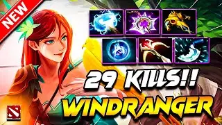 29 убийств за WINDRANGER в Dota 2 | Руководство по сборке керри Windranger в Dota 2 (версия 7.39)