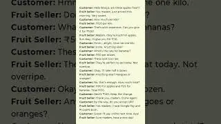 Title: Fruit Shop English Conversation | Daily Use English Sentences