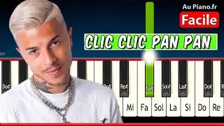 Yanns - Clic clic pan pan - Piano Tutorial Facile (Partition)