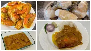 Giant Freshwater Prawns, also known as Golda Chingri: Malai Curry: Sreenanda Shankar