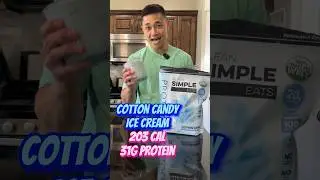 Cotton Candy Ninja Creami using Clean Simple Eats Protein Powder! Recipe in comments