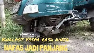 Knalpot Vespa rasa ninja // Unboxing jet exhaust