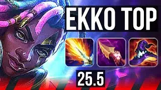 EKKO vs DR. MUNDO (TOP) | Legendary, 1200+ games, 15/3/8 | KR Master | 25.5