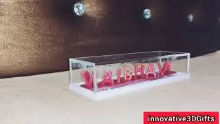 Dual illusion nameplate, 3D nameplate, Unique gift design for couple