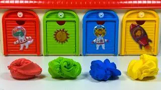 Satisfying game video 4 color toys and slime ASMR before sleep