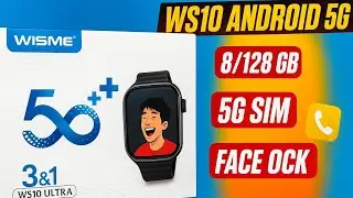 WS 10 Android 5G Smart watch with Hidden Camera Ultra smartwatch 8 GB Ram +128 youtube whatsapp 
