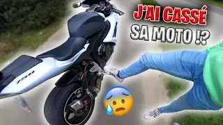 JE CASSE LE GSXR DE @PlayVulcaBike !😰 {Test moto}