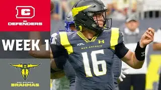 D.C. Defenders vs San Antonio Brahmas | UFL Week 1 Highlights