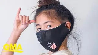 12-year-old fashion designer makes masks for health care workers | GMA Digital