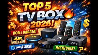 TOP 5 Melhores TV Box de 2026 🔥 Boas e Baratas, 4K, Com Alexa e Surpreendentes