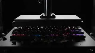 Hydraulic press crush Keyboard gamer