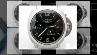 Panerai Luminor GMT 3-Days Power Reserve on a Stainless Steel Bracelet   Ref# PAM347, PAM 347