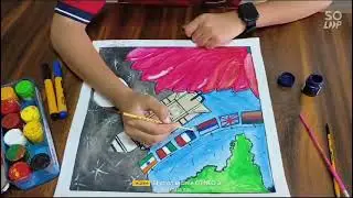 Ek Bharat Shrestha Bharat- On the spot painting- KV DHAR- cluster level