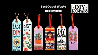 Episode -3 😻 Creative DIY Bookmarks 📚 Motivational Quotes | Best Out Of Waste | Easy Bookmark Ideas