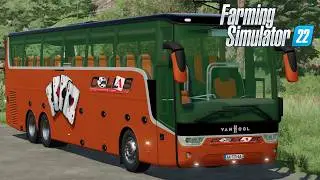 FS22 - VanHoll BUS TOURIST COACH - NEW Truck Mod for Farming Simulator 2022 ROLEPLAY