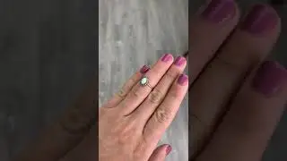 Antique Victorian 14K Yellow Gold Opal & Rose Cut Diamond Cluster Ring