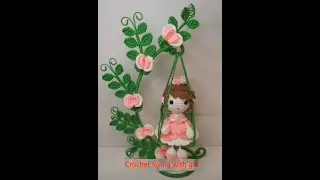 Swing with girl crochet tutorial(4)
