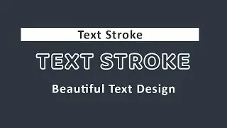 How To Create CSS Text Stroke - Pure HTML & CSS