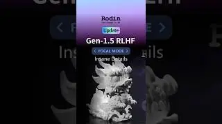 🔥 #rodin Gen-1.5 RLHF is HERE! Your 3D game just leveled up 🎮💥