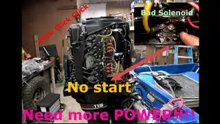 Clicky Clicky Tower of Power Mercury won't start.  Solenoid replacement.
