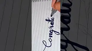 how to write congratulation in english calligraphy
