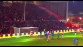 Christian Eriksen goal today for Manchester United vs wrexham