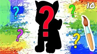GUESS the Character Cartoon #10 MAGIC Coloring Book for Kids. Magic brush