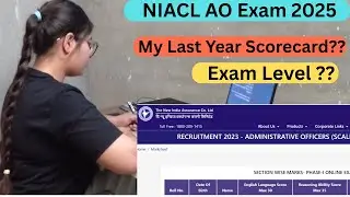 My NIACL AO Scorecard . Level of Exam ?? #niclao2025 #niacl #niclaoexam #bankexam2025