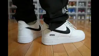 ОБЗОР КРОССОВОК NIKE AIR FORCE 1 LOW SUPREME &laquo;WHITE & BLACK&raquo; И НА НОГАХ!
