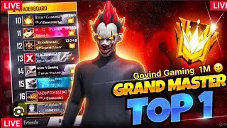 Govind gaming 1M is live# freefire #shorts # viral #govind gaming 1M br and cs rank pus for reson