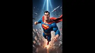 Superman's Rescue in Space  #space #superhero #inspiration #science #adventure