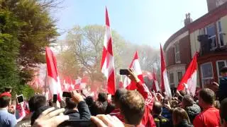 Liverpool players welcomed to Anfield