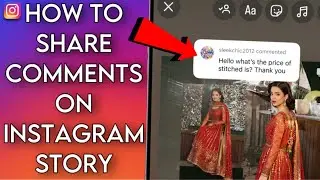 How To Share Comments On Instagram Story!
