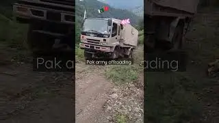 Pakistan army offroading Isuzu trucks